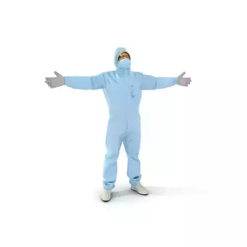 Protective Coverall Suit model pack Low-poly 3D model