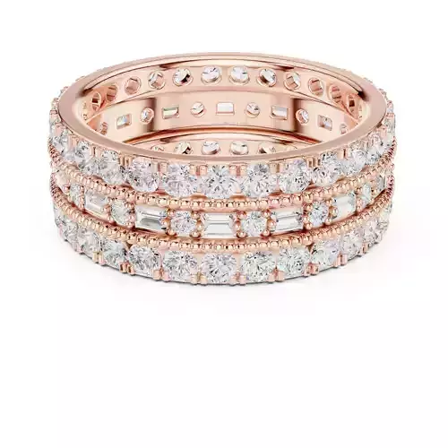 Tri Eternity Band Ring 3dm stl renders animation videos