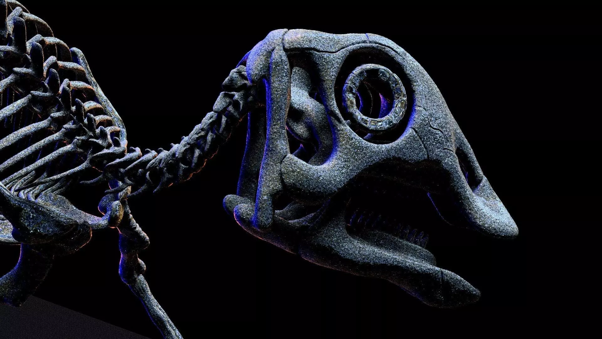 baby maiasaura real size 3D print model_6