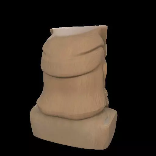 Maori Chief Bust 3D print model_5