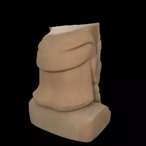 Maori Chief Bust 3D print model_4