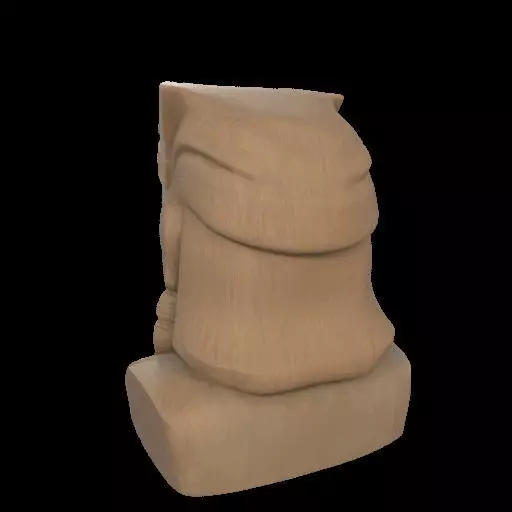 Maori Chief Bust 3D print model_9