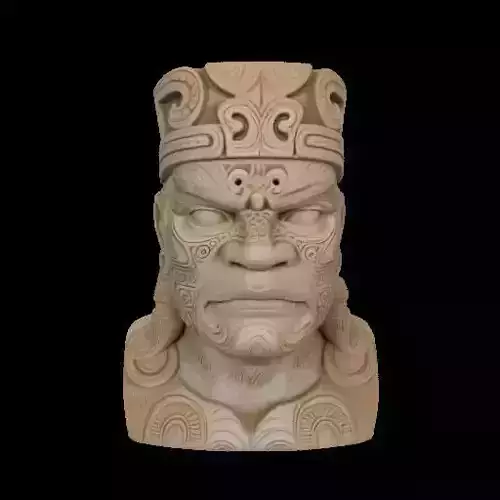 Maori Chief Bust
