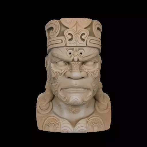 Maori Chief Bust 3D print model_0