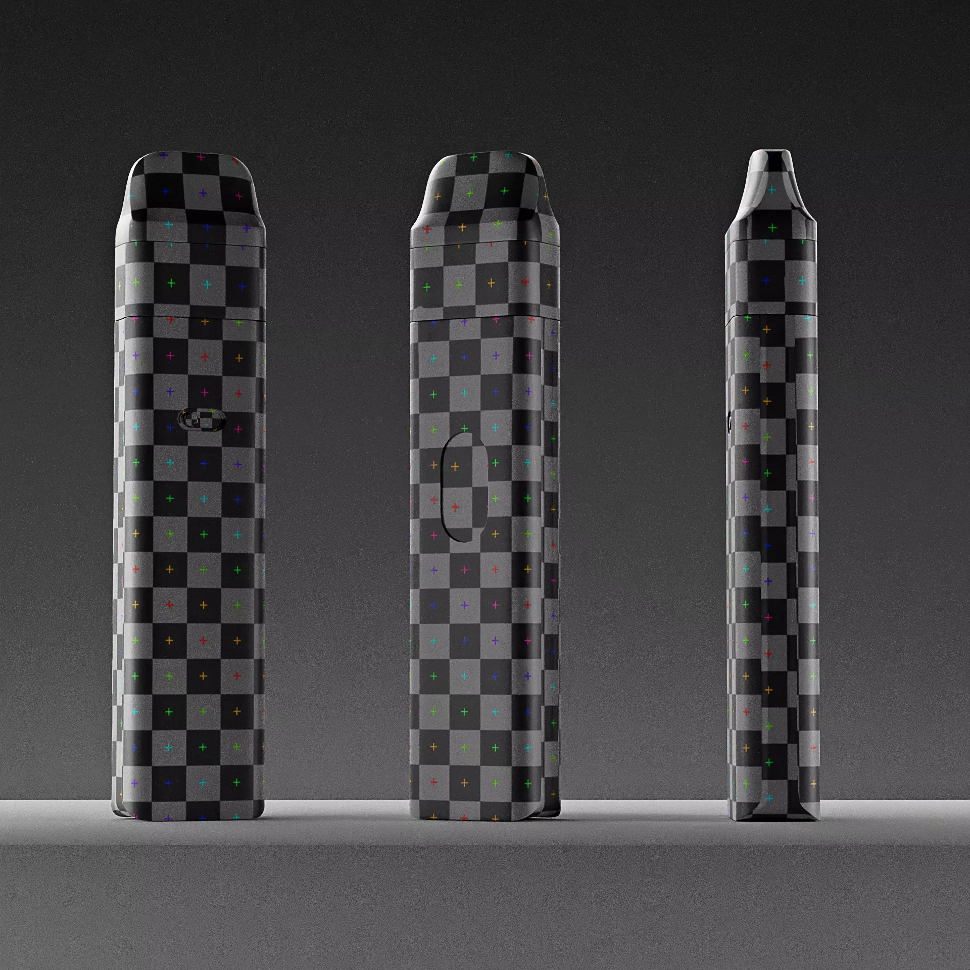 E-cigarette Vape Pod Xros 4 Mini System Low-poly 3D model_5