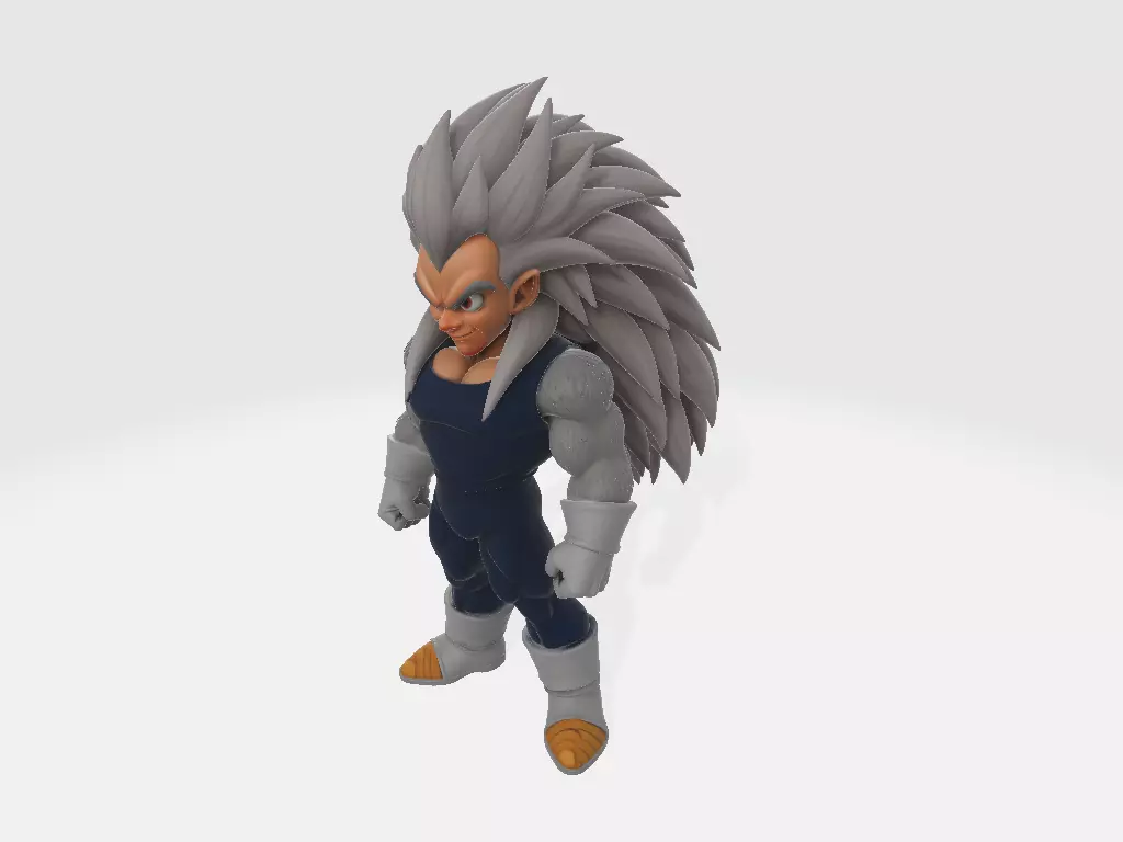 Dragon Ball Z Super Sayajin 5 FanArt 3D print model_5