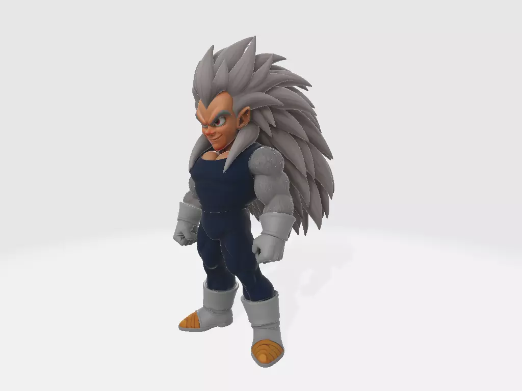 Dragon Ball Z Super Sayajin 5 FanArt 3D print model_1