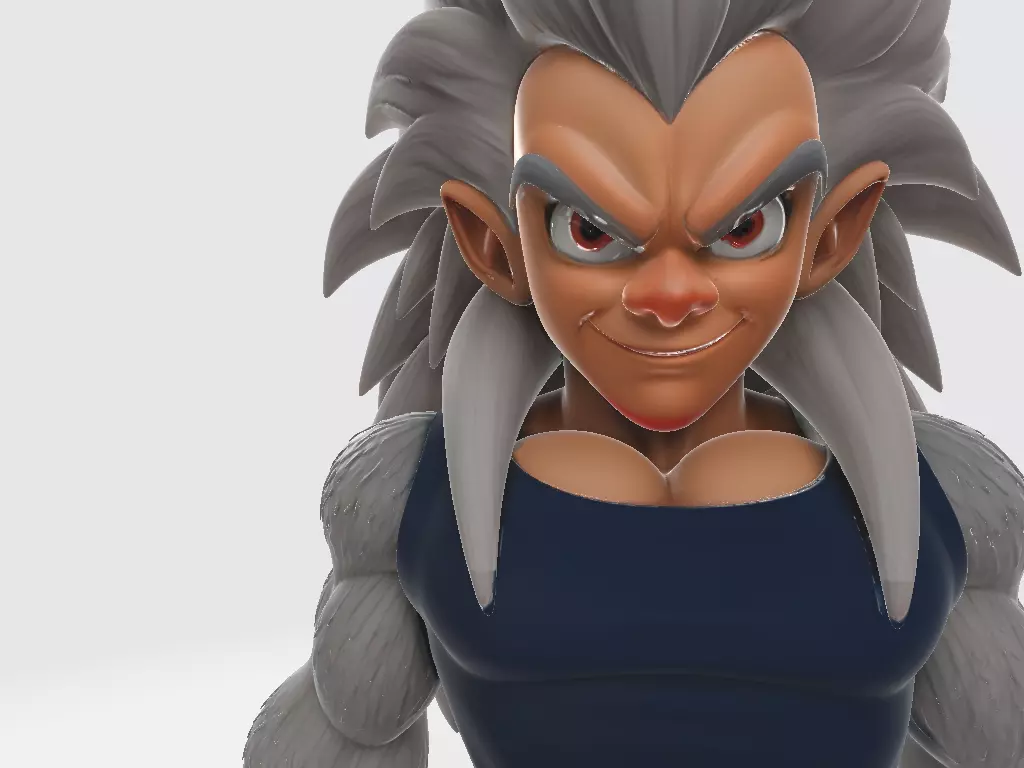 Dragon Ball Z Super Sayajin 5 FanArt 3D print model_6