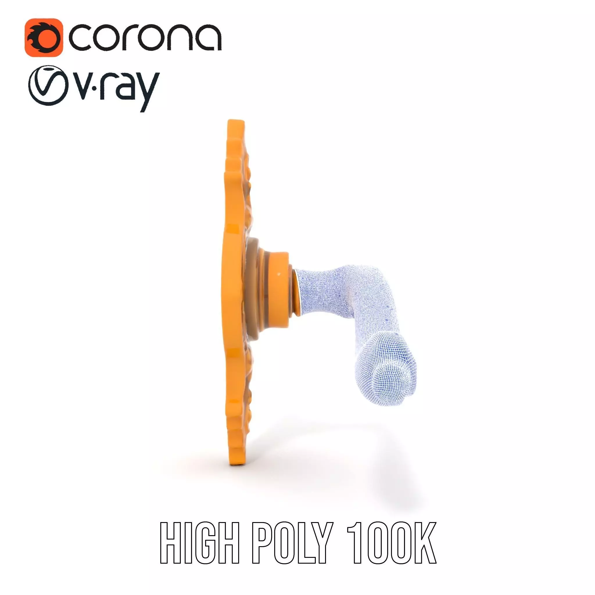 Ornate Gold Door Handle model pack Low-poly 3D model_32