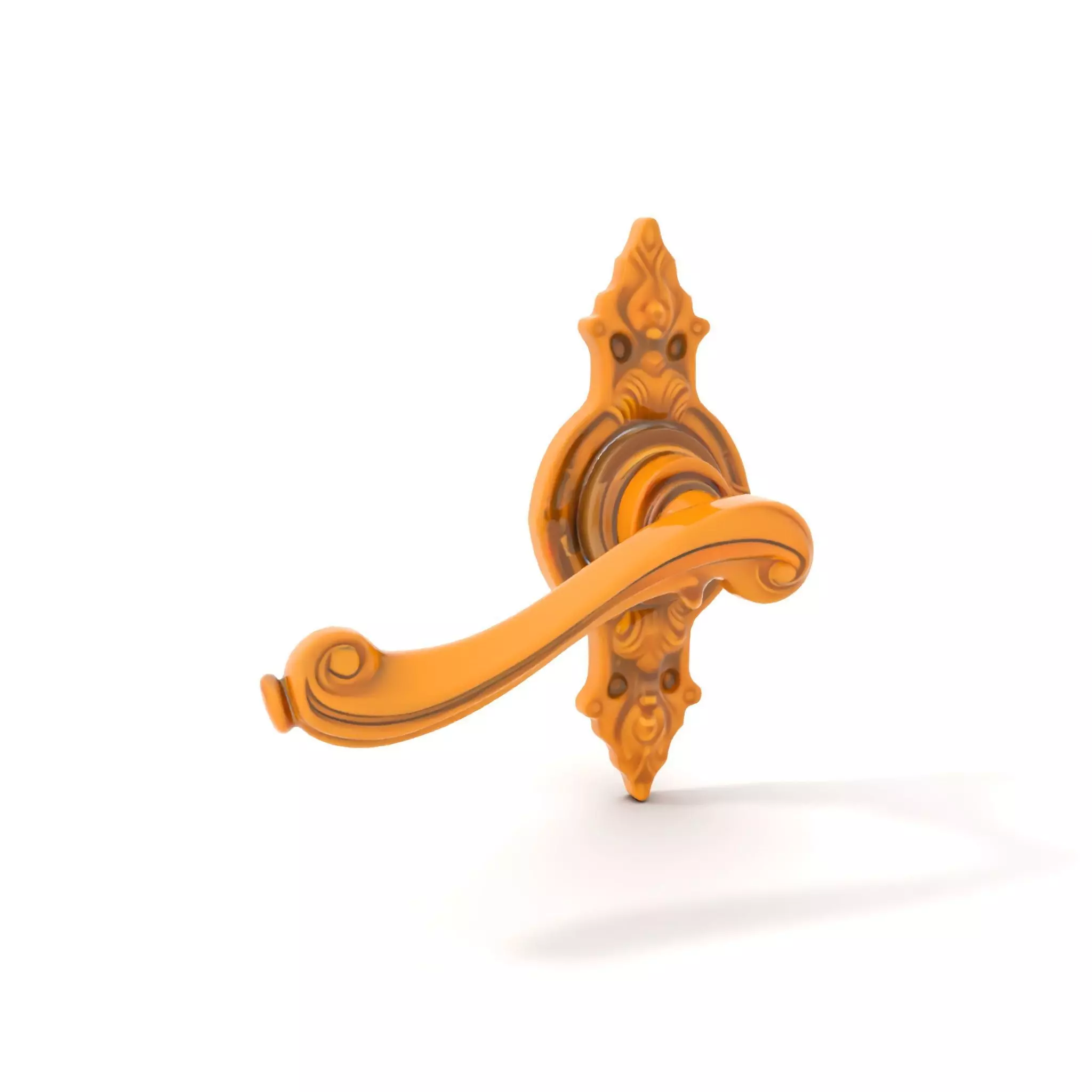 Ornate Gold Door Handle model pack Low-poly 3D model_6