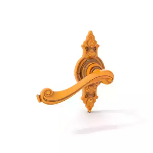 Ornate Gold Door Handle model pack