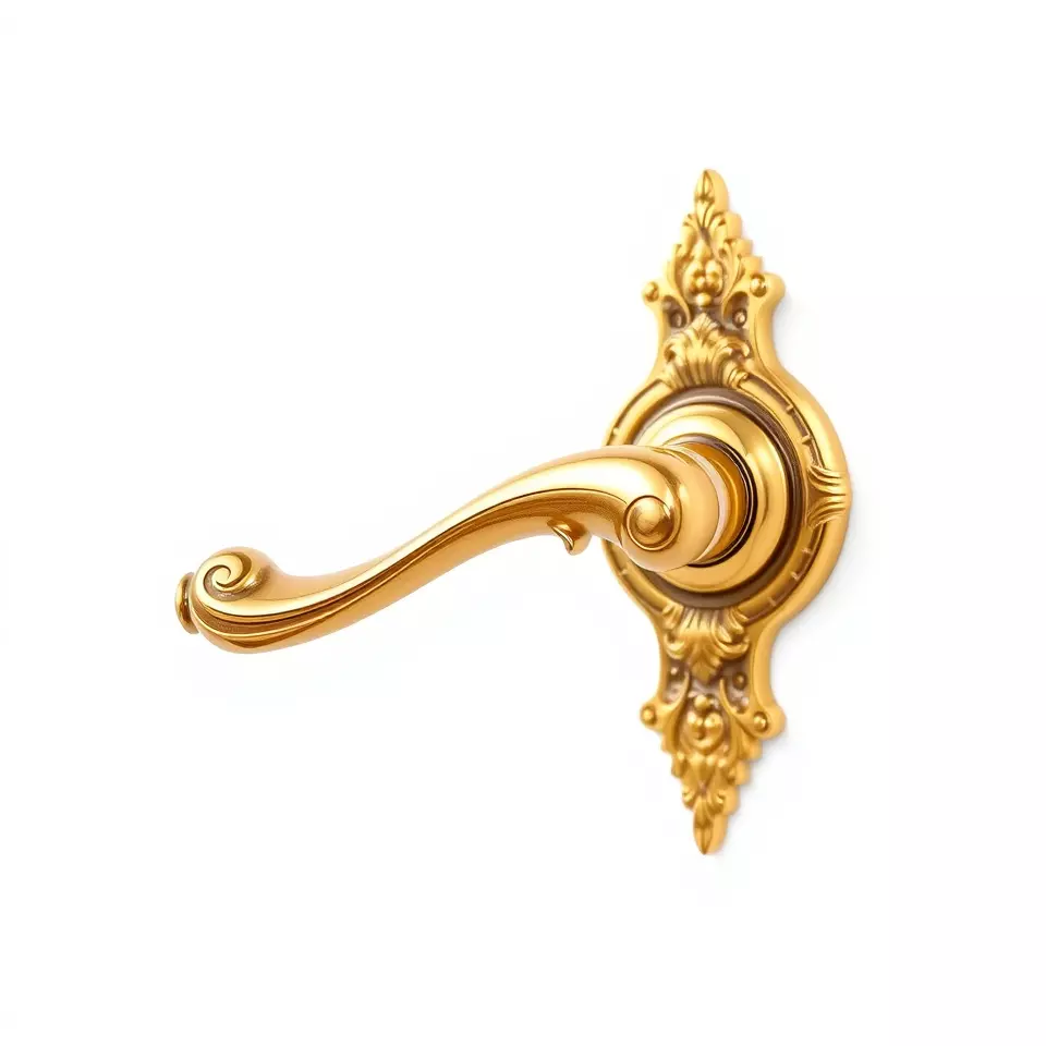 Ornate Gold Door Handle model pack Low-poly 3D model_2