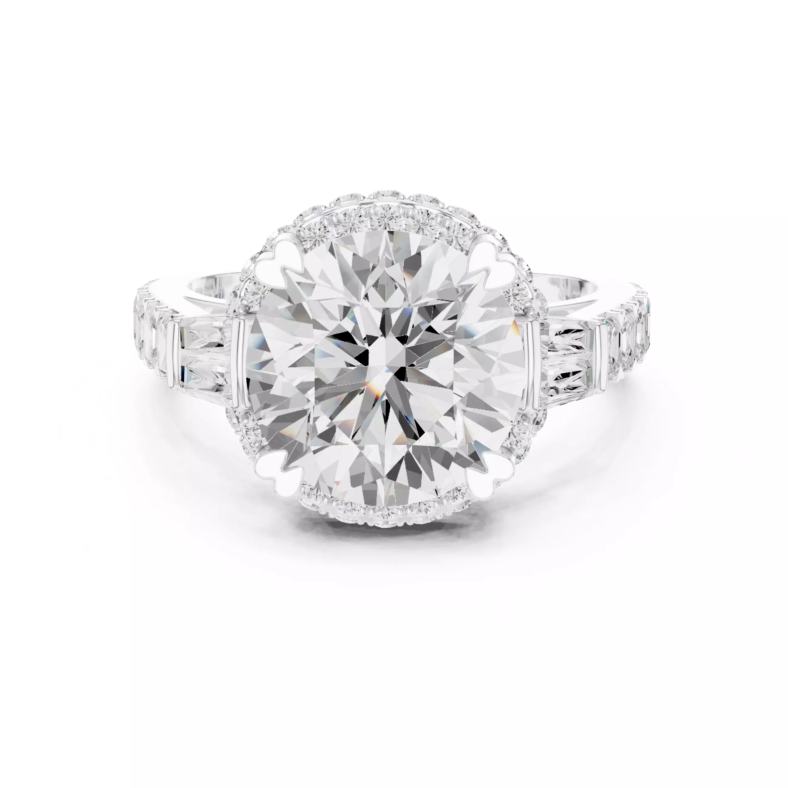 Prime Solitaire Ring 3dm stl renders animation videos details  3D print model_9