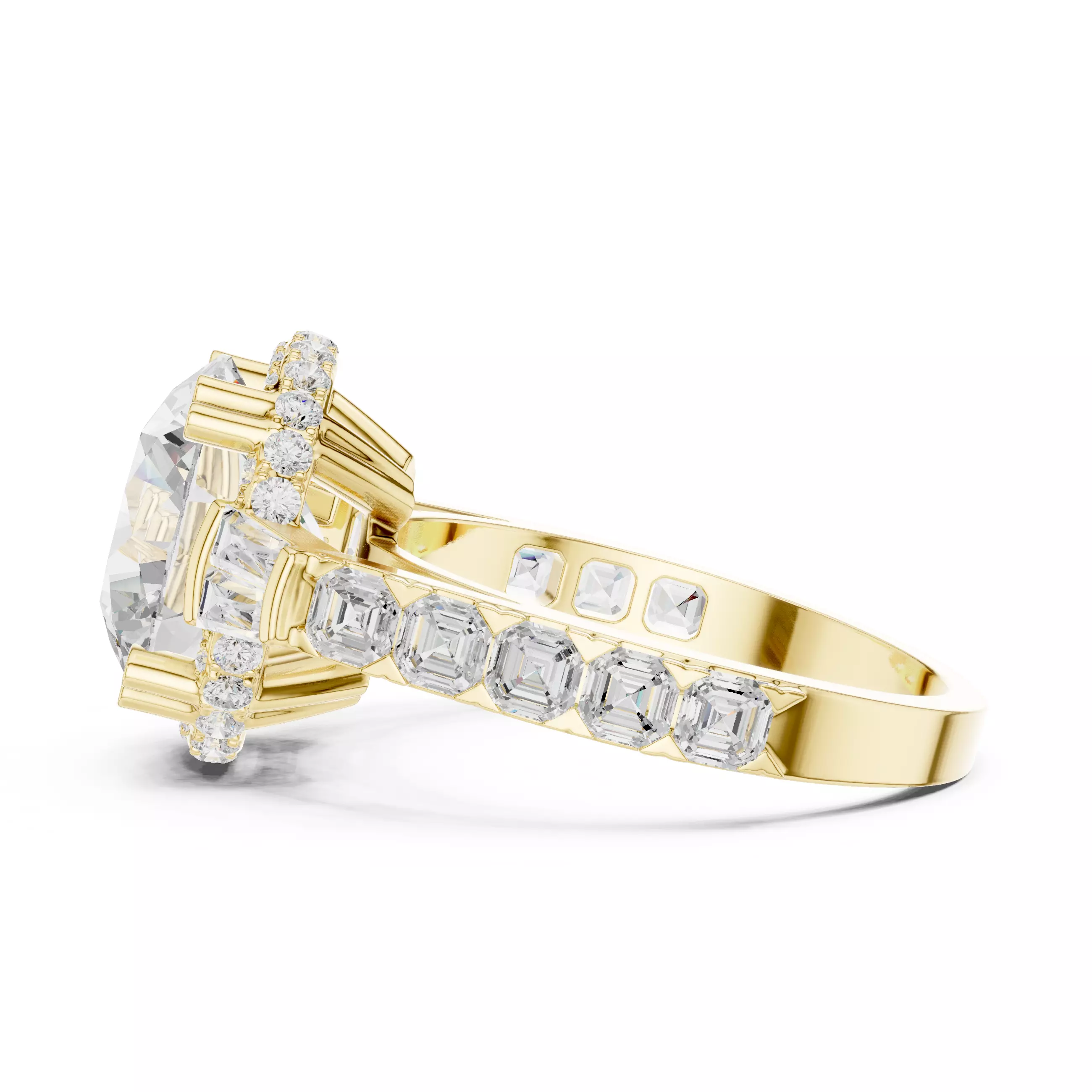 Prime Solitaire Ring 3dm stl renders animation videos details  3D print model_12