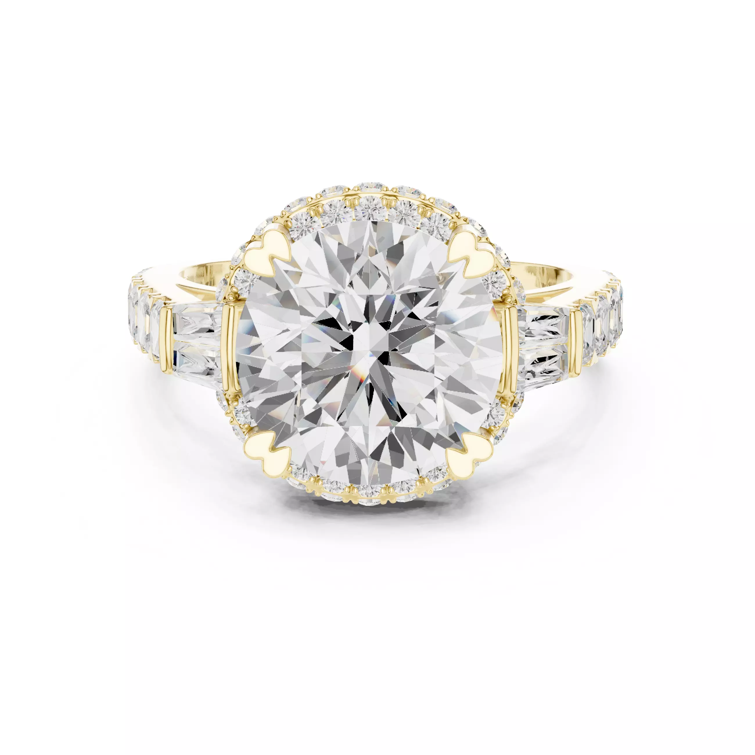 Prime Solitaire Ring 3dm stl renders animation videos details  3D print model_13