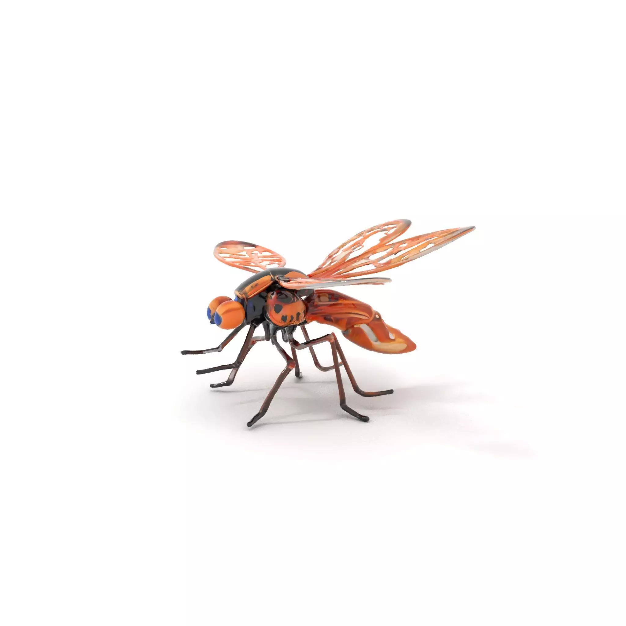 Copper Mechanical Insect model pack Low-poly 3D model_0