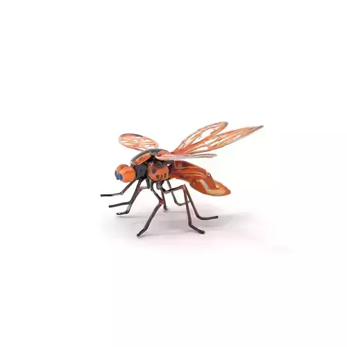 Copper Mechanical Insect model pack Low-poly 3D model Copper Mechanical Insect model pack Low-poly 3D model