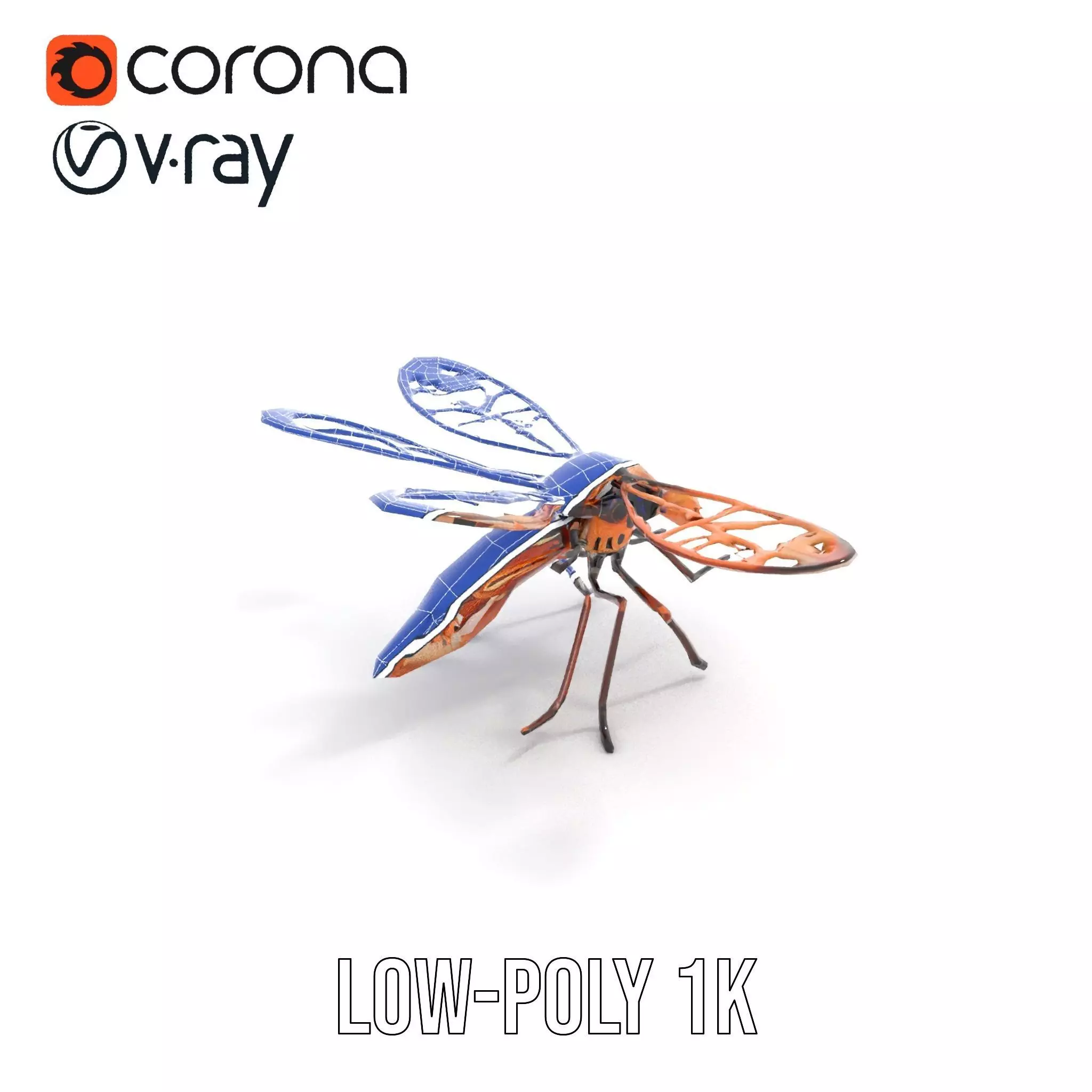 Copper Mechanical Insect model pack Low-poly 3D model_24