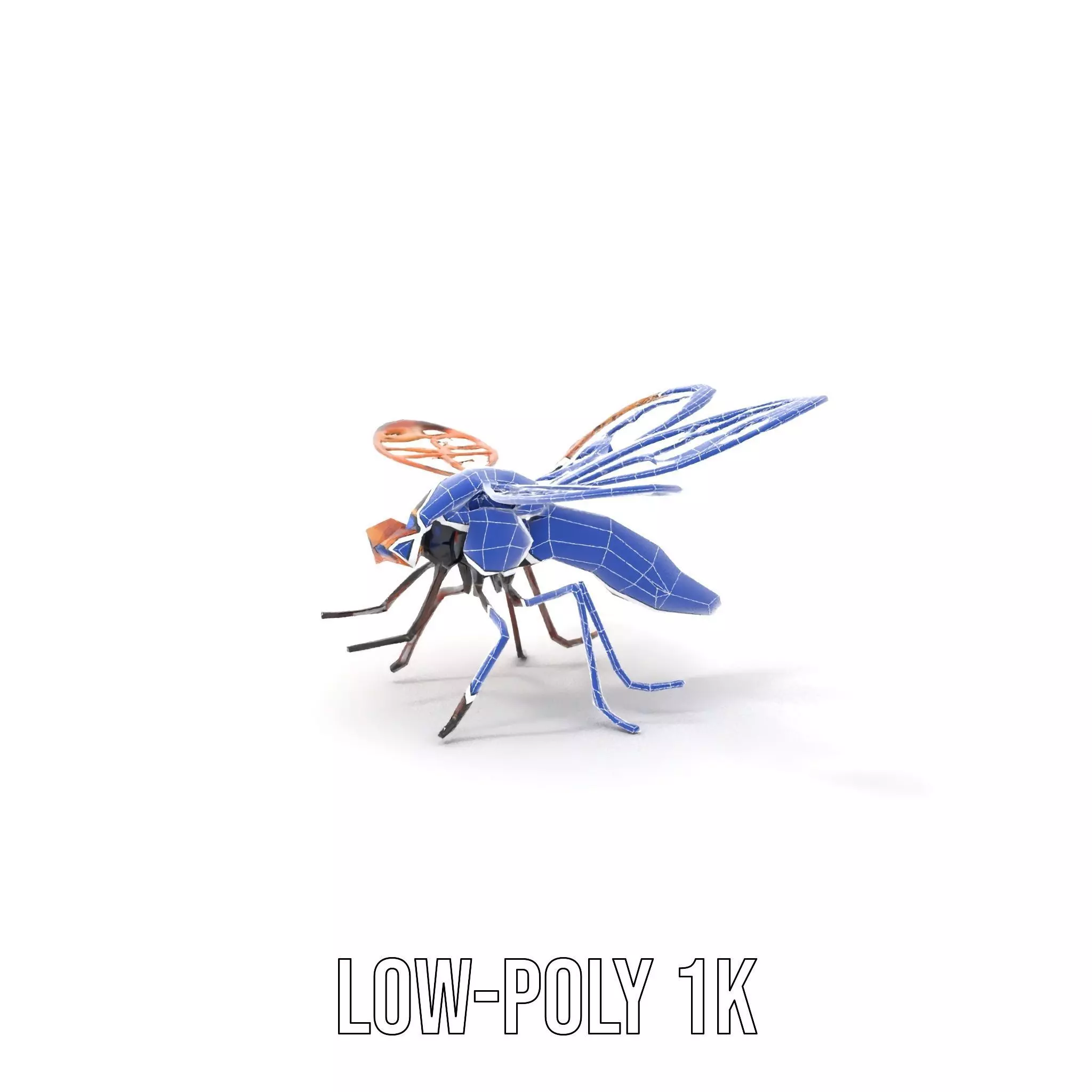 Copper Mechanical Insect model pack Low-poly 3D model_22