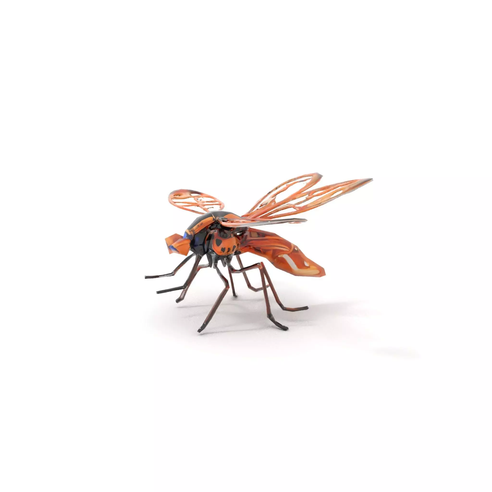 Copper Mechanical Insect model pack Low-poly 3D model_8