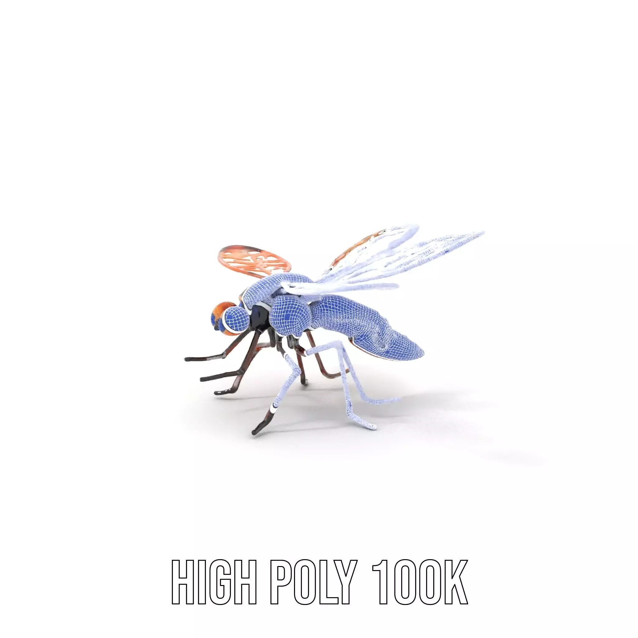 Copper Mechanical Insect model pack Low-poly 3D model_4