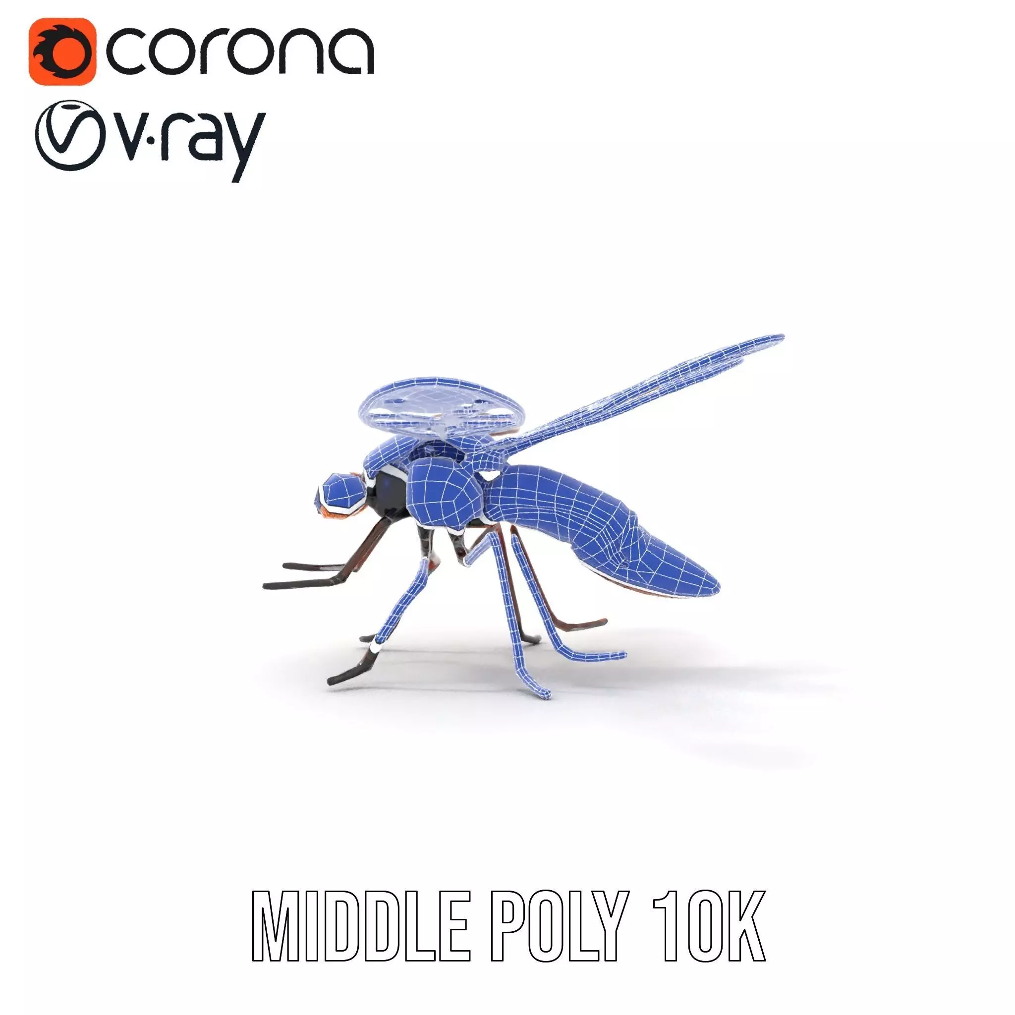 Copper Mechanical Insect model pack Low-poly 3D model_29