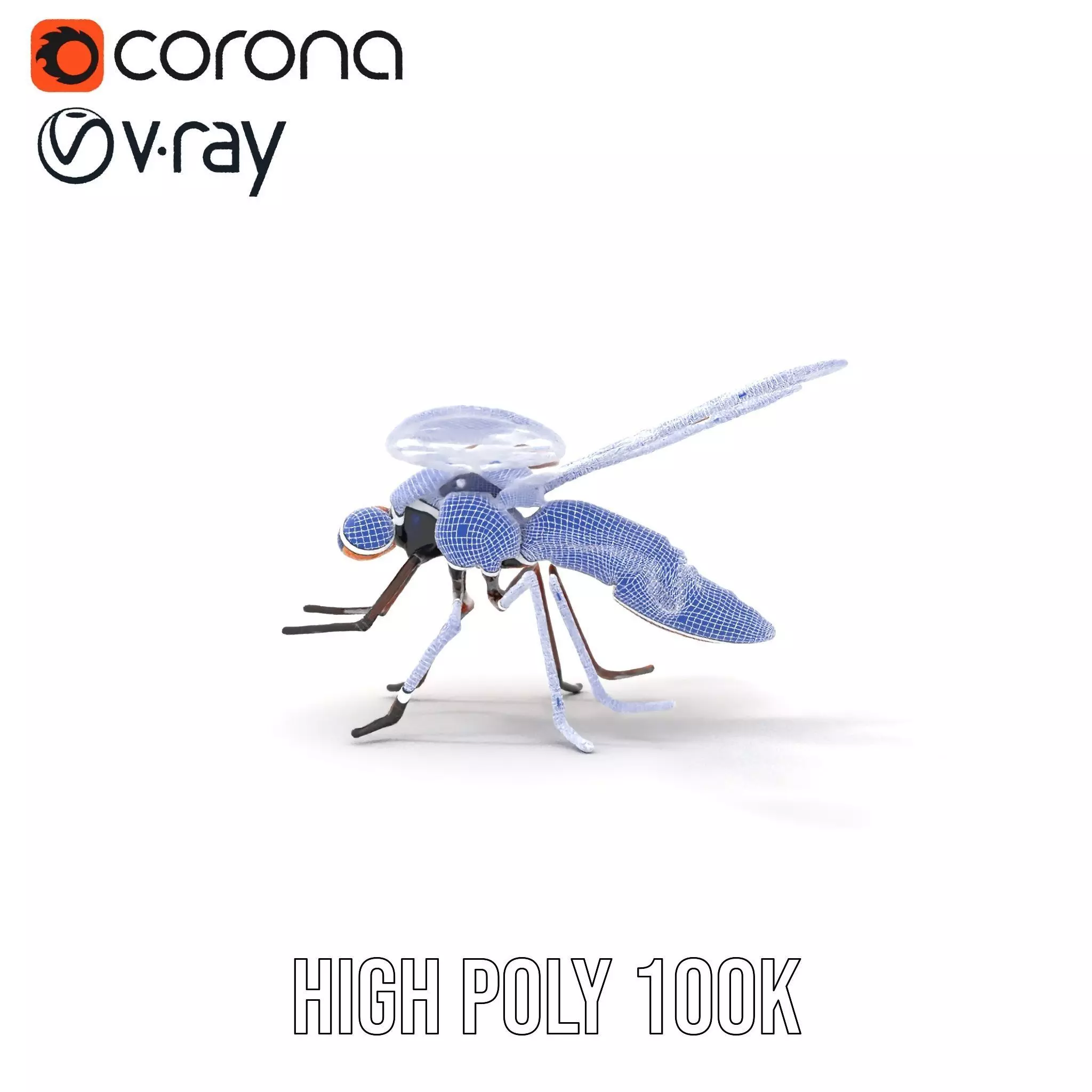 Copper Mechanical Insect model pack Low-poly 3D model_31