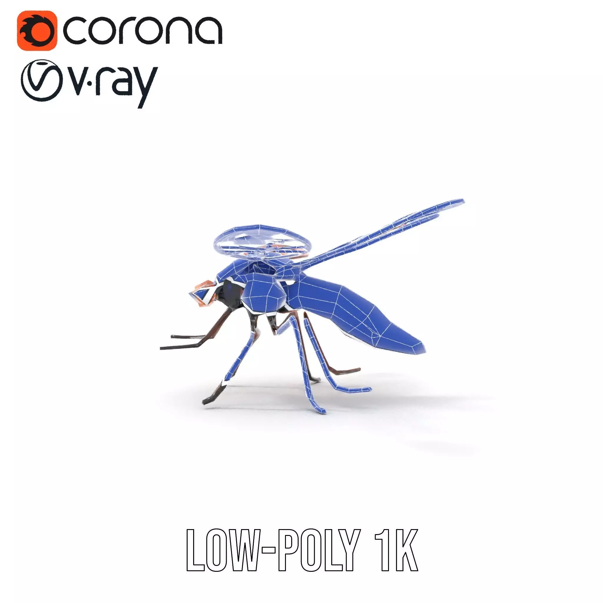 Copper Mechanical Insect model pack Low-poly 3D model_27