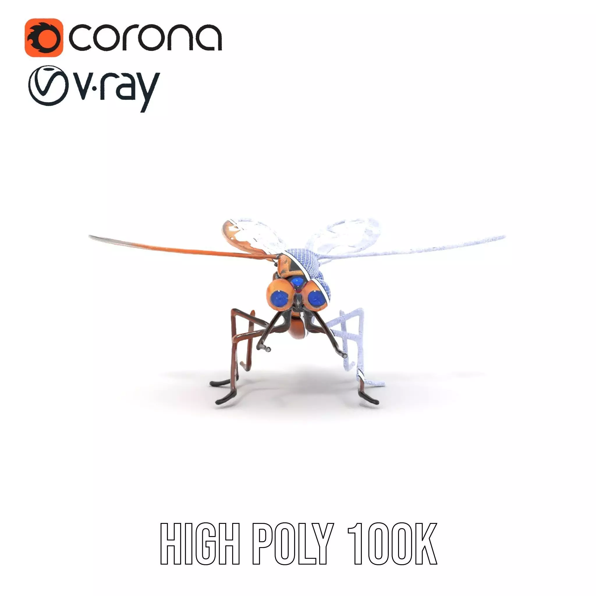 Copper Mechanical Insect model pack Low-poly 3D model_25