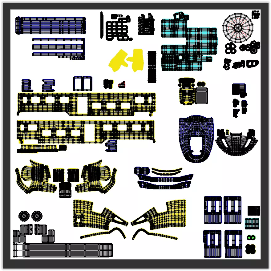 Station with Pesa Link II 3D model_11