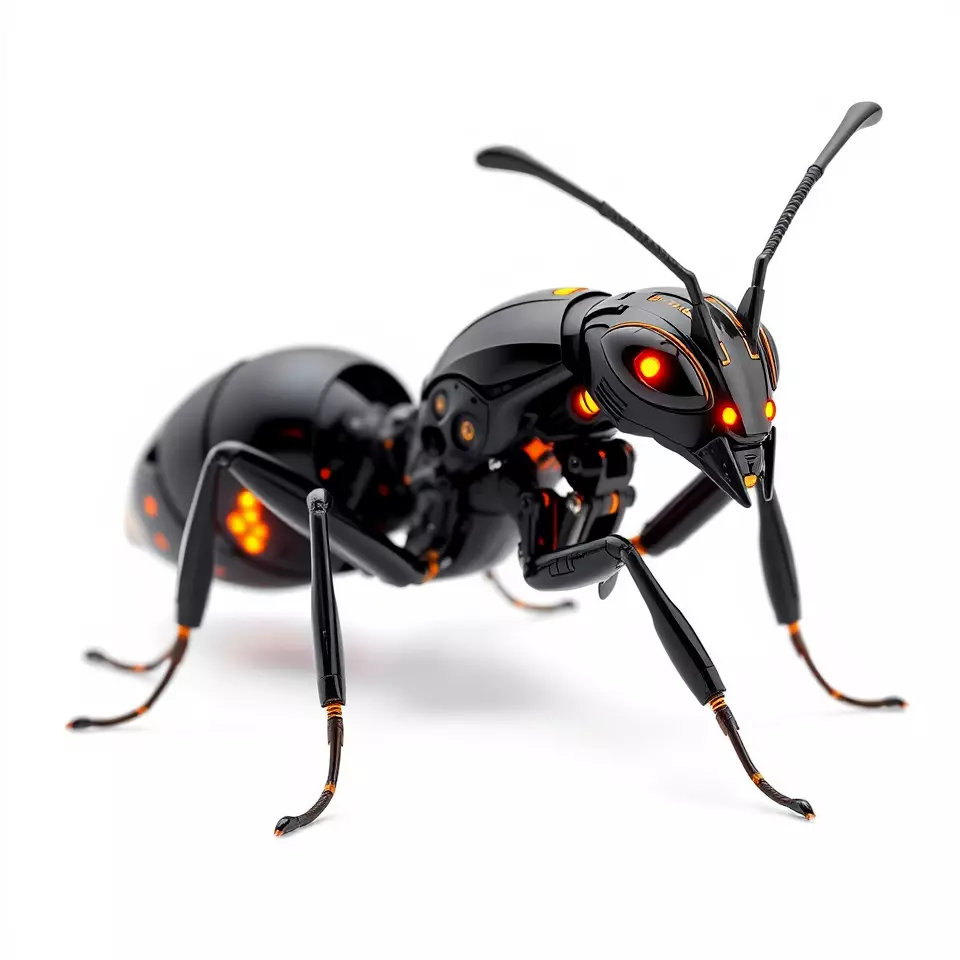 Futuristic Black Ant model pack Low-poly 3D model_2
