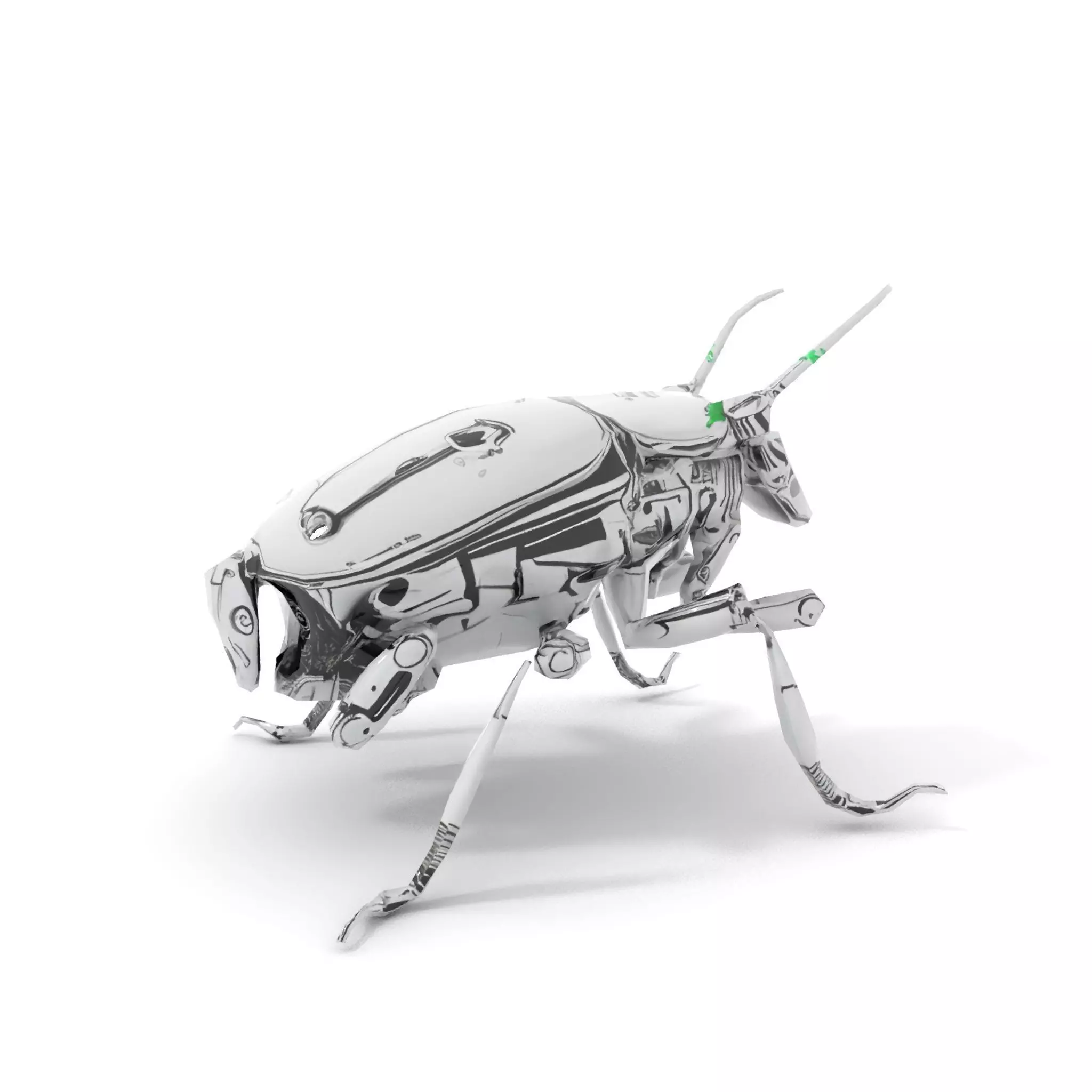 Metallic Robo Beetle model pack Low-poly 3D model_17