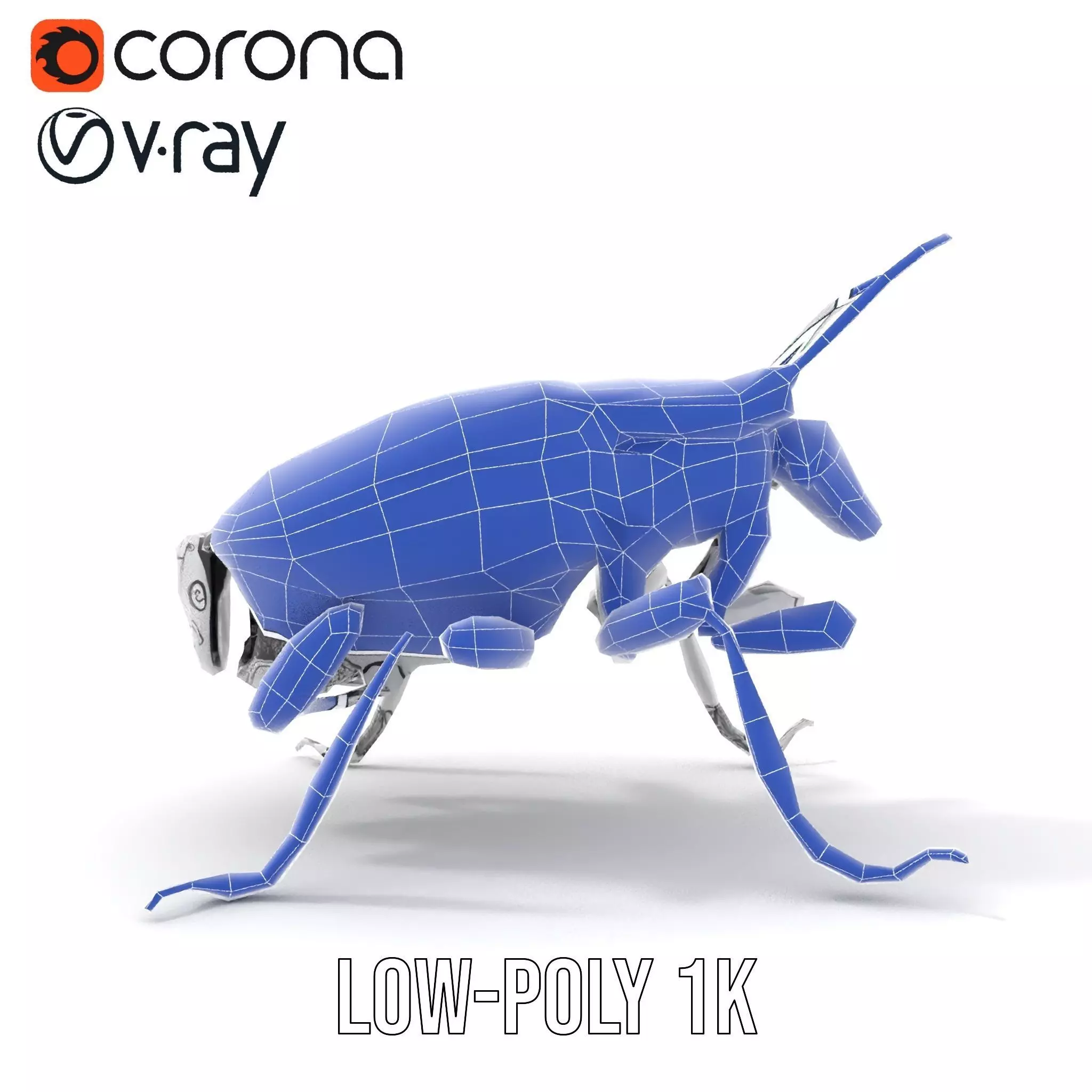 Metallic Robo Beetle model pack Low-poly 3D model_30