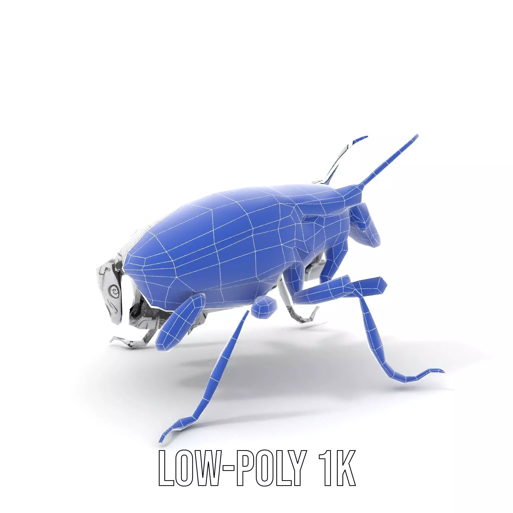 Metallic Robo Beetle model pack Low-poly 3D model_23