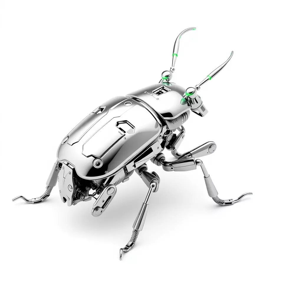 Metallic Robo Beetle model pack Low-poly 3D model_2