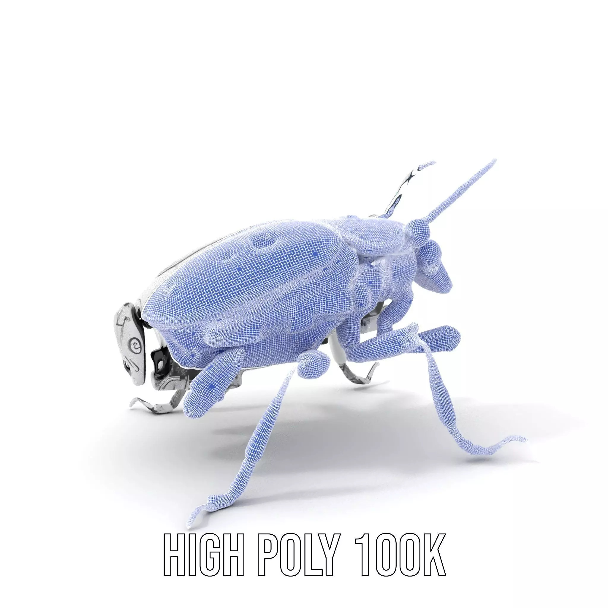 Metallic Robo Beetle model pack Low-poly 3D model_4