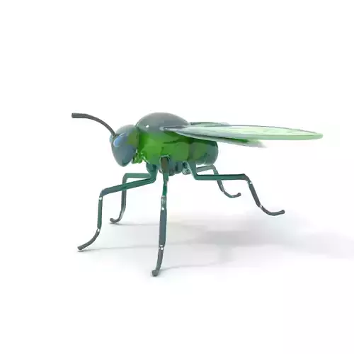 Green Cyborg Insect model pack Low-poly 3D model Green Cyborg Insect model pack Low-poly 3D model