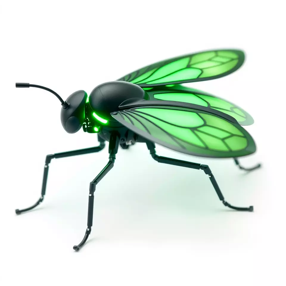 Green Cyborg Insect model pack Low-poly 3D model_2