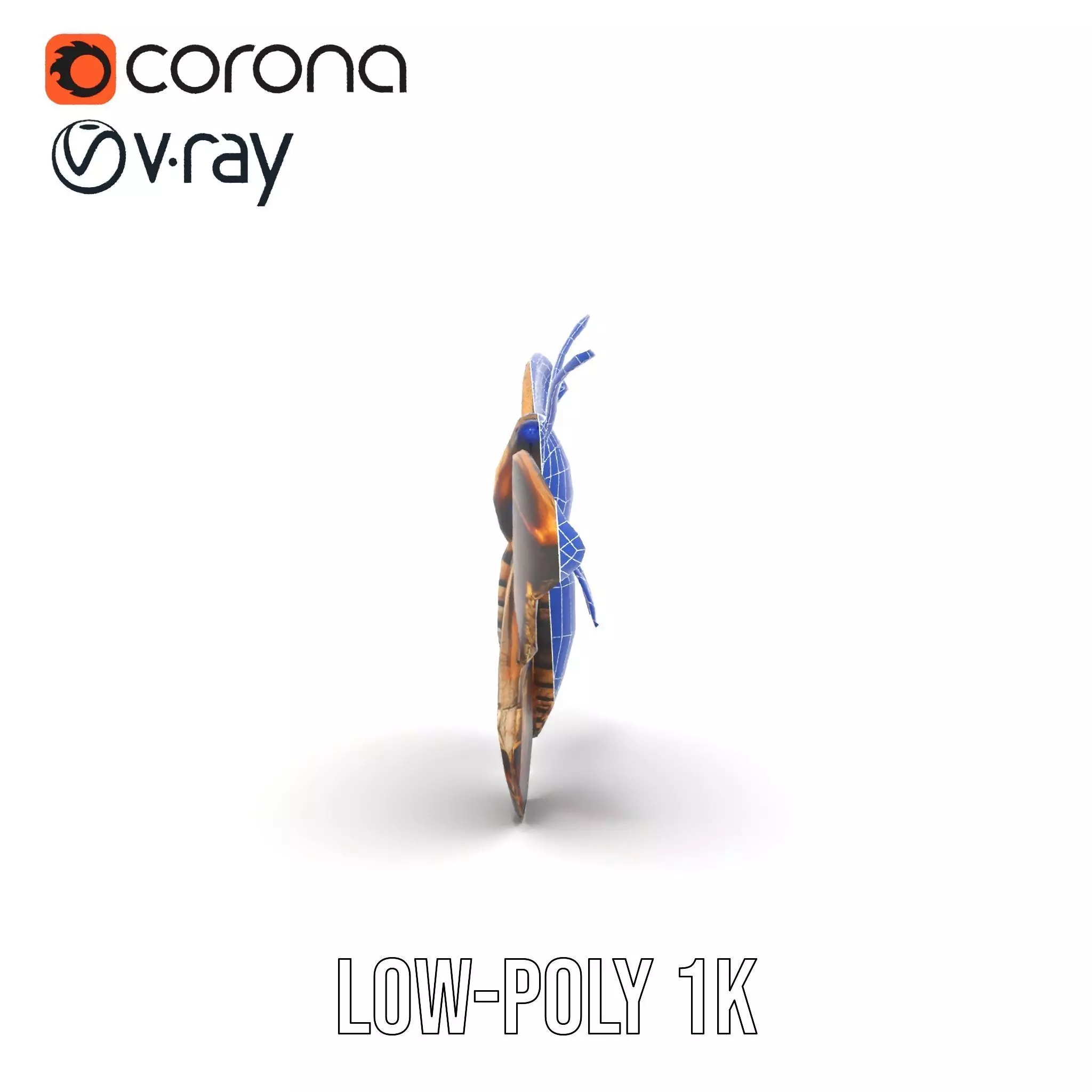 Steampunk Butterfly model pack Low-poly 3D model_30