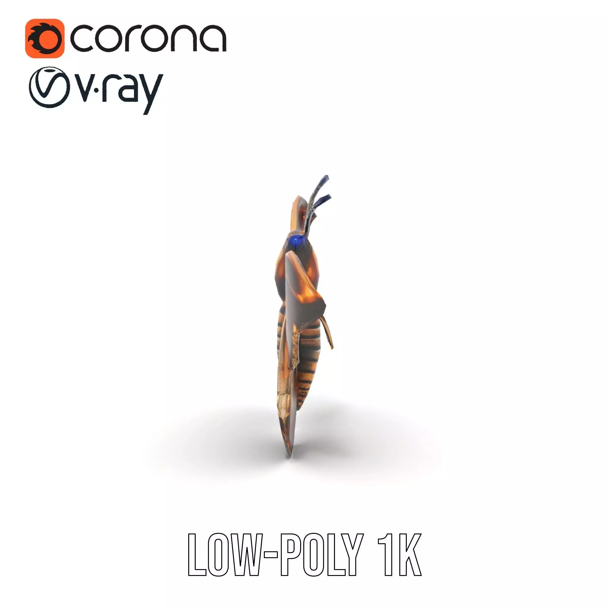 Steampunk Butterfly model pack Low-poly 3D model_28