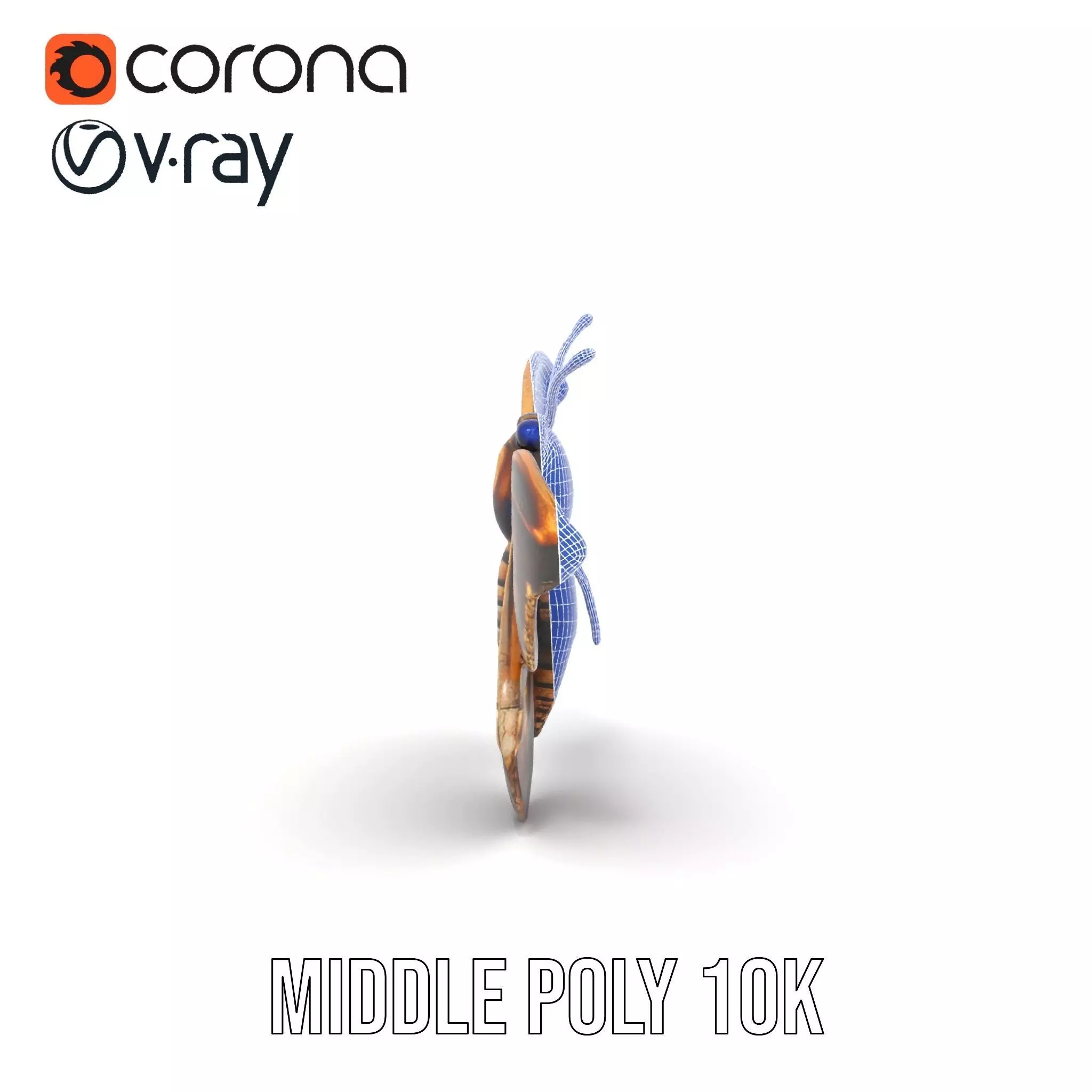 Steampunk Butterfly model pack Low-poly 3D model_27