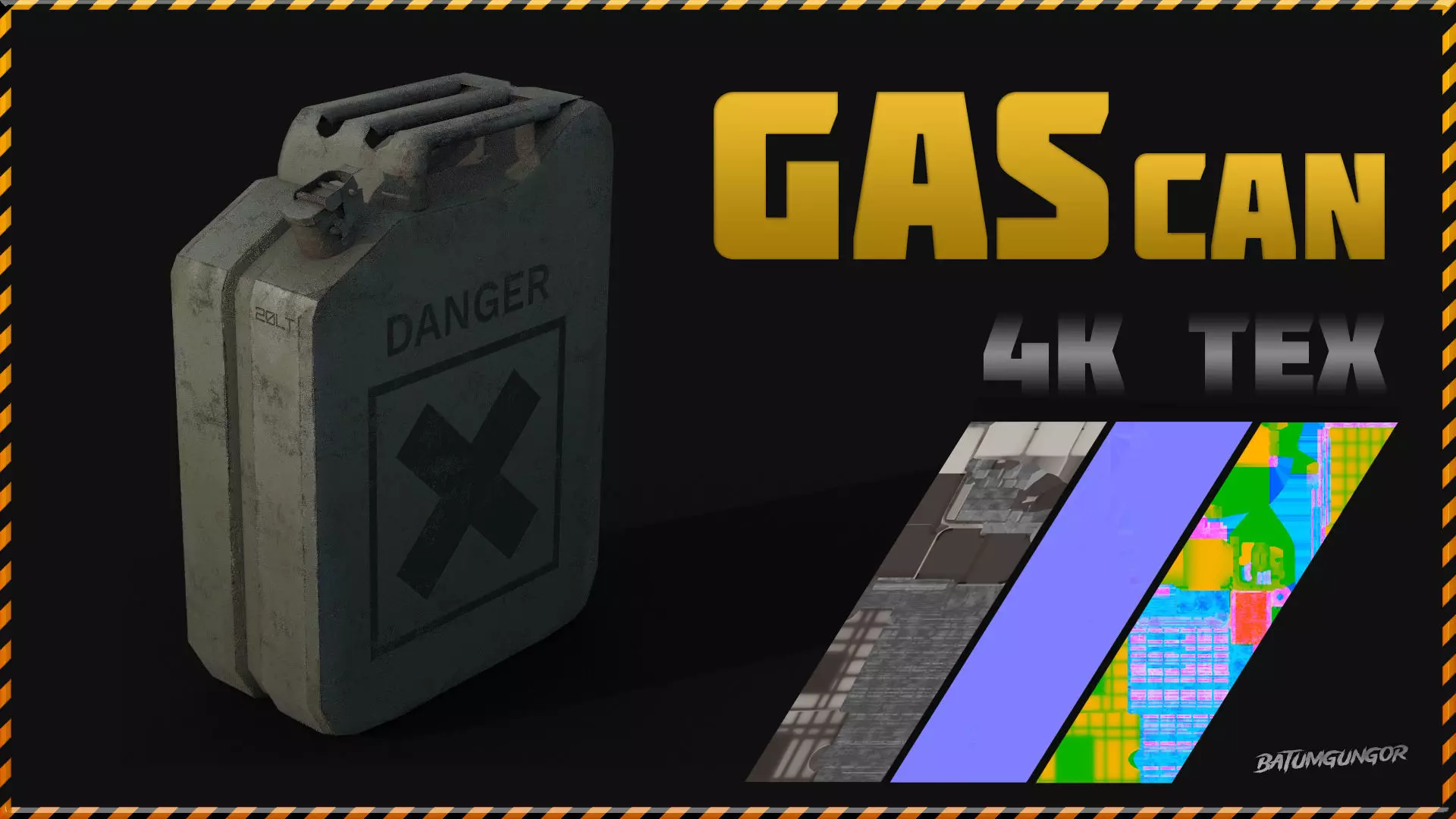 Gas Can Low-poly 3D model
