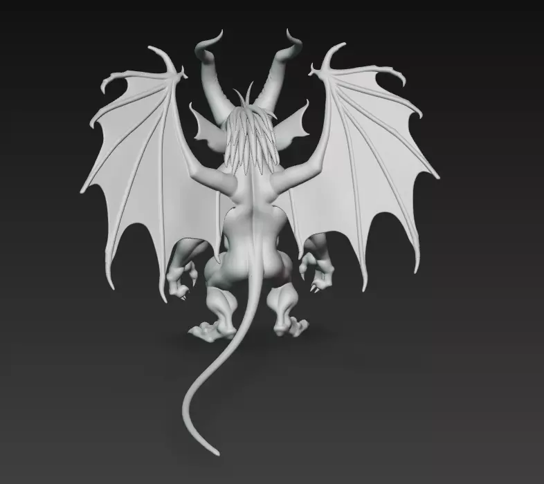 Hellspawn Warlord - Stylized Demon Sculpture 3D print model_11