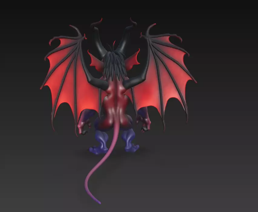Hellspawn Warlord - Stylized Demon Sculpture 3D print model_5
