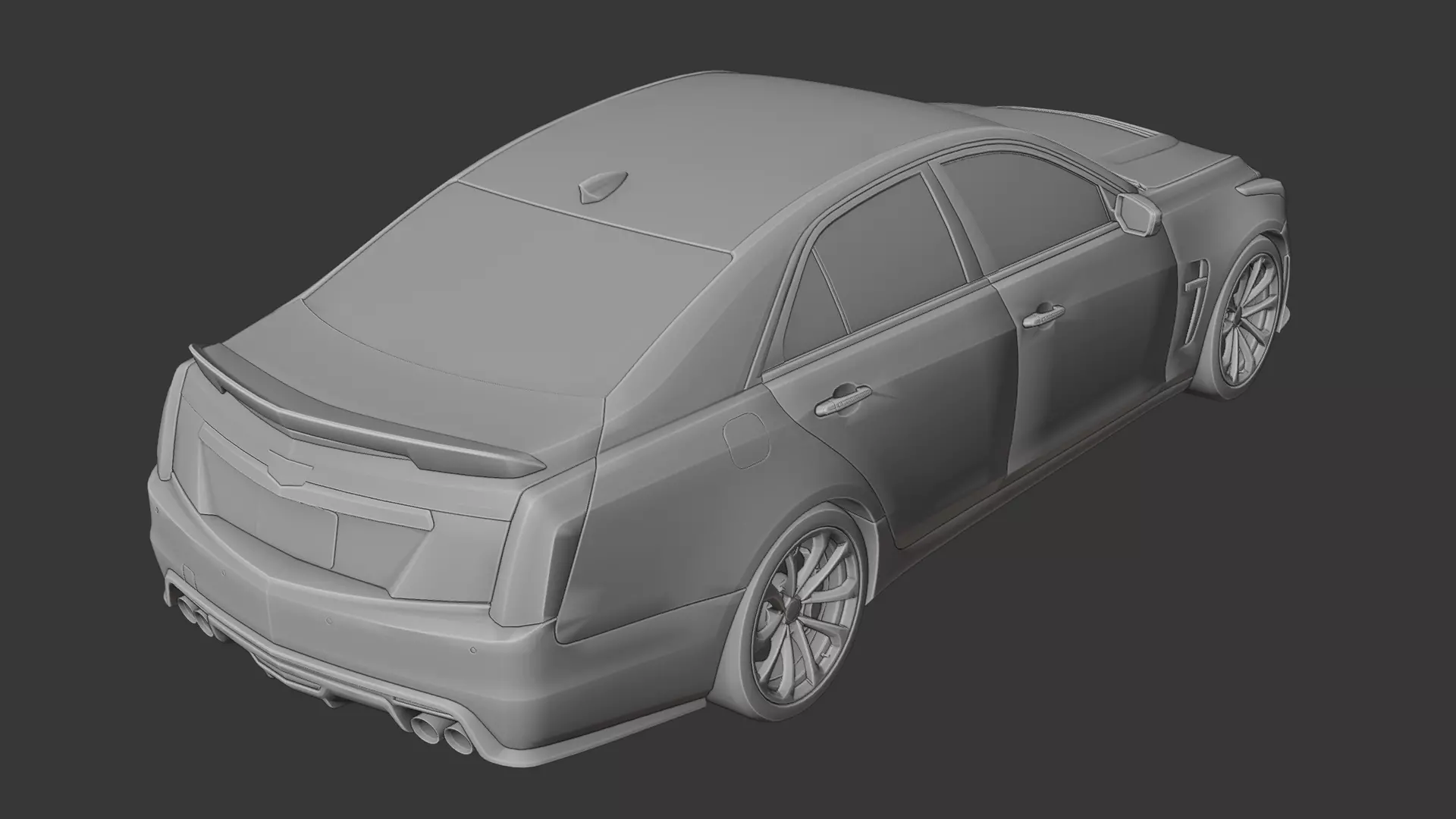 Cadillac CTS V 3D print model_3