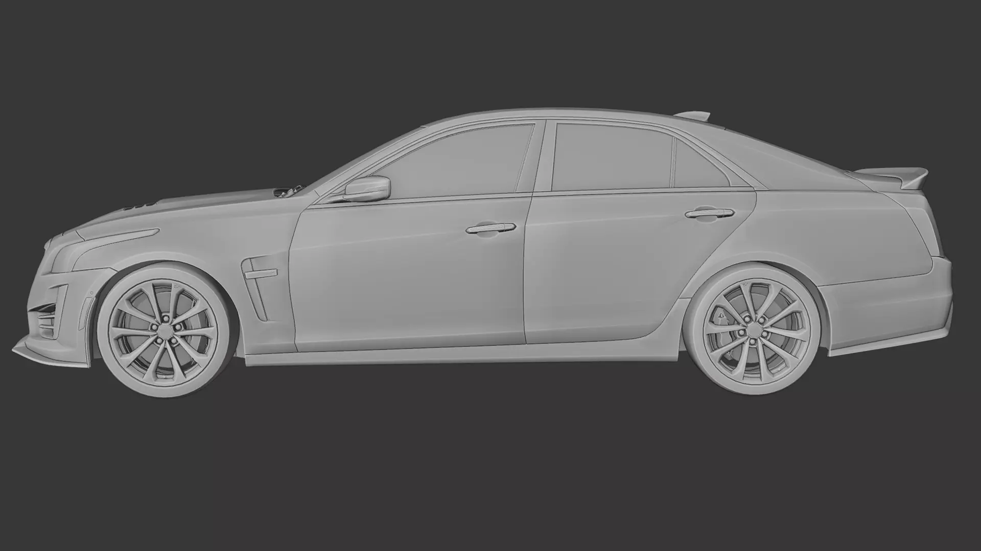 Cadillac CTS V 3D print model_1