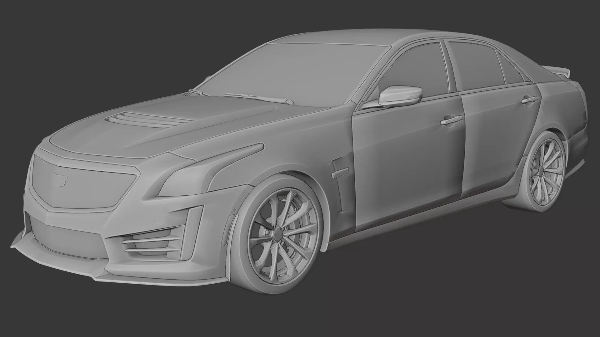 Cadillac CTS V 3D print model_5