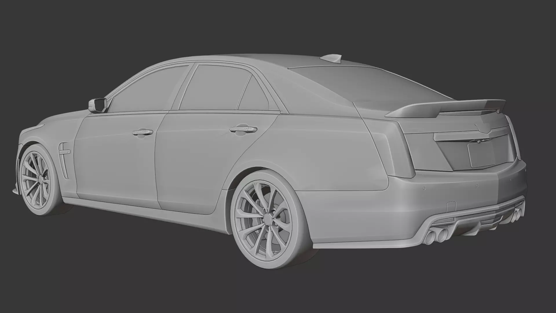 Cadillac CTS V 3D print model_12