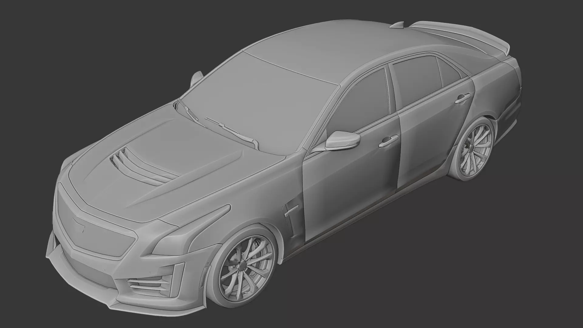 Cadillac CTS V 3D print model_0