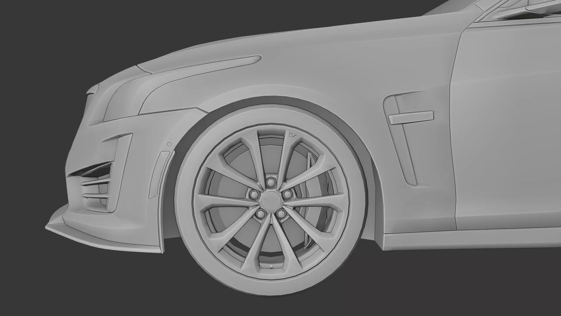 Cadillac CTS V 3D print model_9